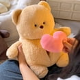 thumbnail image 1 of KOYPTL Bear Plush Toy with Hidden Heart-Shaped Recording for Toddlers,35cm Talking Doll for Boys Girls 3 4 5+,Birthday Holiday Xmas Romantic Valentines Day Gift for Lovers Women,Animals Stuffed Toys, 1 of 5