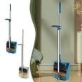 thumbnail image 1 of KOYPTL Broom and Dustpan Set for Home Indoor 180 Rotatable Long Handle Broom with Dustpan Combo Set for Office Home Kitchen Lobby Floor Cleaning Broom Dustpan for Indoor & Outdoor Sweeping Blue, 1 of 7