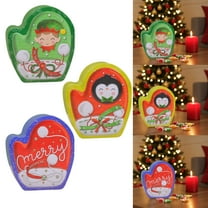 KOYPTL Candy Christmas Storage Box with Lids Hand Shape Christmas Cookies Storage Container for Snacks Chocolate Metal Christmas Tin Box Xmas Holiday Party Supplies Xmas Gifts for Kids Family(1pc)