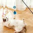 thumbnail image 1 of KOYPTL Cat Teaser Wand with Replaceable Feathers,Durable Teasing Sticks with Extendable & Retractable Wand,Interactive Hands Plume Cat Toy Fishing Pole for Bored Kitty Indoor/Outdoor Play & Exercise, 1 of 6