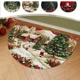 thumbnail image 1 of KOYPTL Christmas Ambient Half Round Doormat-24 x 20 In,Washable Semicircle Area Rug,Nonslip Absorbent Durable Half Moon Rug for Indoor Bathroom Kitchen Living Room Fireplace Hearth Floor Entryway Mat, 1 of 6