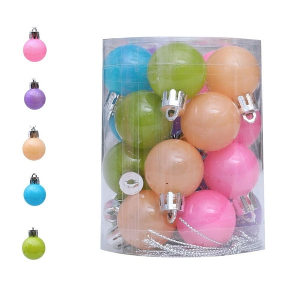 KOYPTL Christmas Ball Ornaments Set for Tree,Shatterproof Macaron Colored Glittering Hanging Bulb Pendants for Christmas Tree Porch Lawn Yard Holiday Decorations for Xmas Birthday Home Party Supplies