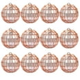 thumbnail image 1 of KOYPTL Christmas Balls Ornaments,12 pcs Foam Shatterproof Balls,Disco Mirror Glitter Christmas Tree Bulbs For Xmas Tree Holiday Wedding Party Decorations (1.18 Inch Rose Gold), 1 of 6