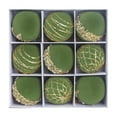 thumbnail image 1 of KOYPTL Christmas Balls Ornaments Set,9 Pcs Elegant Velvet Shatterproof Balls Made Of High Quality,Flocked Glitter Christmas Tree Balls For Xmas Tree Holiday Wedding Party Decorations(8cm Green), 1 of 7