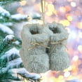 thumbnail image 1 of KOYPTL Christmas Boots Ornaments,Glittering Fur Christmas Boots Hanging Decorations with Bows,Christmas Tree Pendant Crafts for Holiday Xmas Tree Party Birthday Decor (Light Blue), 1 of 6