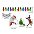 thumbnail image 1 of KOYPTL Christmas Car Refrigerator Decorations,Reflective Colorfull Bulb Light Shaped Automatic Stickers Wires Ornaments Set Xmas Holiday Thanksgiving Cruise Ship Garage Door Decoration, 1 of 1
