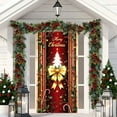 thumbnail image 1 of KOYPTL Christmas Door Cover,35 X 71 Inch Merry Christmas Fabric Front Door Banner For Indoor Outdoor Decor,Backdrop Banner Hanging Cover Decorations For Winter Festival New Year Christmas Decorations, 1 of 6