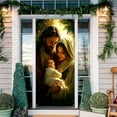 thumbnail image 1 of KOYPTL Christmas Door Cover For Front Door Decorations,Christmas Party Decorations Large Size Merry Christmas and Happy New Year Door Banner for Party Christmas Decorations,71x35 Inch, 1 of 6