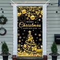 thumbnail image 1 of KOYPTL Christmas Door Cover For Front Door Decorations,Christmas Party Decorations Large Size Merry Christmas and Happy New Year Door Banner for Party Christmas Decorations, 71x35 Inches, 1 of 7