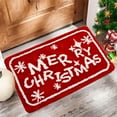thumbnail image 1 of KOYPTL Christmas Doormat,40*60cm Soft Merry Christmas Santa Snowflakes Bathroom Rug with Non Slip Backing Washable Durable Absorbent,Christmas Bath Mat for Indoor Outdoor Bedroom Porch Home Decor, 1 of 6