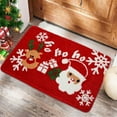 thumbnail image 1 of KOYPTL Christmas Doormat,40*60cm Soft Merry Christmas Santa Snowflakes Bathroom Rug with Non Slip Backing Washable Durable Absorbent,Christmas Bath Mat for Indoor Outdoor Bedroom Porch Home Decor, 1 of 6