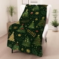 thumbnail image 1 of KOYPTL Christmas Flannel Throw Blanket,Warm Shawl Blankets for Couch Bed Chair Lounging Travel Holiday Office Winter Home Decoration,Soft Xmas Tree Festive Cover Fleece Rug Gifts for Kids Women Girls, 1 of 6