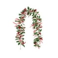 thumbnail image 1 of KOYPTL Christmas Garland for Mantle 6Ft Artificial Green and Red Eucalyptus Leaves Garland with Red Berry Greenary Garland for Fireplace Ttable Center Indoor Holiday Party Home Decor, 1 of 6