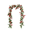 thumbnail image 1 of KOYPTL Christmas Garland with Red Berry,6ft Christmas Artificial Flower Garland Greenary Rattan Christmas Decorations for Fireplace Mantle Wedding Table Center Outdoor Front Door Indoor Home Decor, 1 of 6