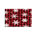 thumbnail image 1 of KOYPTL Christmas Rugs for Front Door,40*60 Soft Red Checkered Snowflakes Bathroom Mat Non Slip Durable Washable Absorbent Doormat,Bedroom Mat for Indoor Outdoor Porch Home Decor, 1 of 6