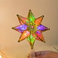 thumbnail image 1 of KOYPTL Christmas Tree Octagon Topper Star with Colorfull Light,Star Tree Toppers Ornaments for Holiday Decor Xmas Tree Decoration for Family Gatherings and Parties,Fit for General Size Xmas Tree, 1 of 6