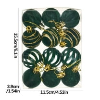 KOYPTL Christmas Tree Ornaments,4 cm 12pcs Hanging Balls With Metal Hooks,High Material Plastic Xmas Decorations Shatterproof Christmas Balls For Christmas Holiday Wreath Wedding Party Decorations