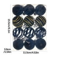 thumbnail image 1 of KOYPTL Christmas Tree Ornaments,4 cm 12pcs Hanging Balls With Metal Hooks,High Material Plastic Xmas Decorations Shatterproof Christmas Balls For Christmas Holiday Wreath Wedding Party Decorations, 1 of 6