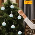 thumbnail image 1 of KOYPTL Christmas Tree Ornaments Set 6 Pcs Cupcake Candy Dessert Christmas Hanging Ornament for Xmas Tree 2.5 Inch Macaron Cupcake Christmas Decorations for Birthday Wedding Home Decor Party Supplies, 1 of 6