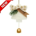 thumbnail image 1 of KOYPTL Christmas Tree Plush Pendant with Gold Jingle Bell,Red Bownots Hanging Ornament for Christmas Tree Door Fireplace Windows Car Decoration & Xmas Stocking Stuffers Birthday Home Party Gifts, 1 of 7