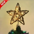 thumbnail image 1 of KOYPTL Christmas Tree Topper Star with Led Lights,Iron Star Tree Toppers Decor for Holiday Decor Xmas Tree Decoration for Family Gatherings and Parties,Fit for General Size Xmas Tree(Gray), 1 of 7