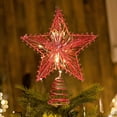 thumbnail image 1 of KOYPTL Christmas Tree Topper Star with Led Lights,Iron Star Tree Toppers Decor for Holiday Decor Xmas Tree Decoration for Family Gatherings and Parties,Fit for General Size Xmas Tree(Red), 1 of 6