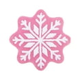 thumbnail image 1 of KOYPTL Christmas Winter Snowflakes Shaped Shower Welcome Mat,Pink Wool Spinning Decoration Doormat-16"x16",Non Slip Absorbent Bathroom Rug for Front Door Bedroom Floor Tub Kitchen Fireplace Hearth, 1 of 6