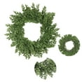 thumbnail image 1 of KOYPTL Christmas Wreath Decoration-16 in,Simulated Needles and Rings Decorative Flower Garlands,Christmas Soft Touch Hanging Ornaments for Front Door Christmas Tree Fireplace Window Car Wall Supplies, 1 of 6