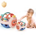 thumbnail image 1 of KOYPTL Clearance Soft Baby Hand Grasping Rattles Balls for 0-6 6-12 Months+,Toddlers Soothing Toy with Jingle Bell for Early Education,Boys Girls Christmas Stocking Stuffers Birthday Shower Gift, 1 of 8