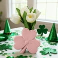 thumbnail image 1 of KOYPTL Clover Shape Ceramic Vase St Patrick Day Decorations for Home Modern Boho Vases Aesthetic Decorative Flower Vases Table Decorations for Dinner Table Holiday Party Valentines Day Decor Pink, 1 of 6
