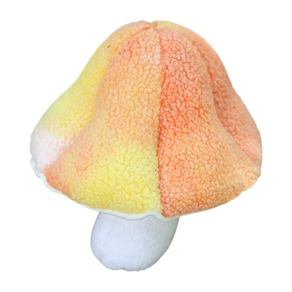 KOYPTL Colorful Mushroom Shaped Hugging Pillow,3D Soft Stuffed Plush Throw Doll,Gift for Girls & Kids,Home Decor for Christmas & Birthday,Bedroom Decor for Nursery