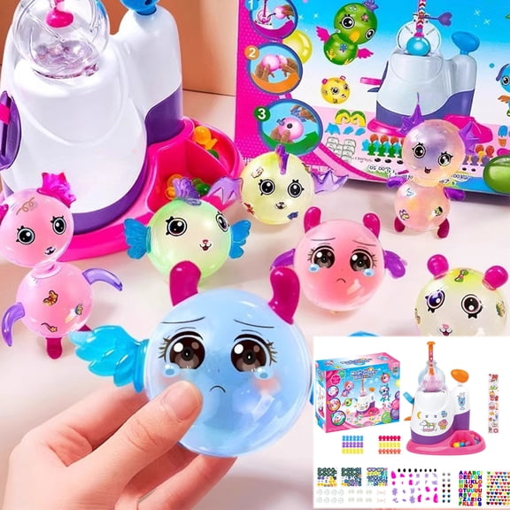 KOYPTL DIY Balloon Animal Kit Toys for Toddlers 2-6 8-12 Years Old,Making Craft Kits with Colorfull Balloons Stickers Accessories for Beginners Birthday Chrismas Easter Gifts for Boys Girls Ages 3+