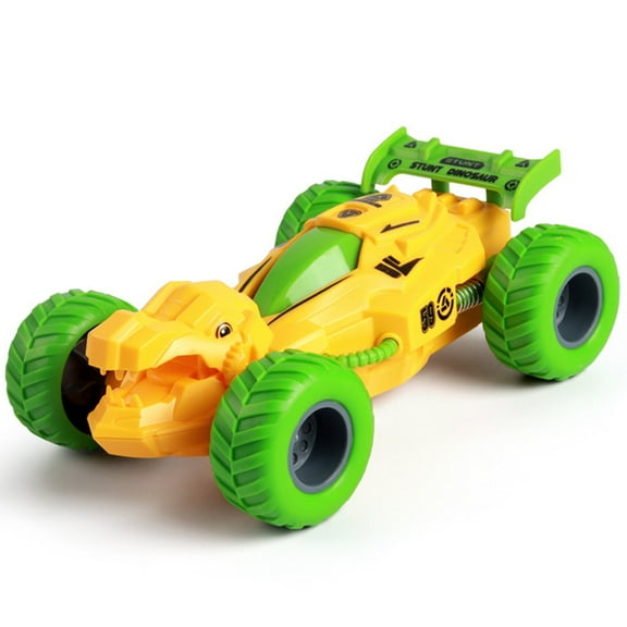 KOYPTL Dinosaur Monster Truck Toy for Boys Aged 3 4 5 6 7 Years Old, Dinosaur Toys Cars Inertial Power 360 Degree Rotation Stunt Dinosaur Vehicles Toys,Birthday Christmas Gifts for Kids