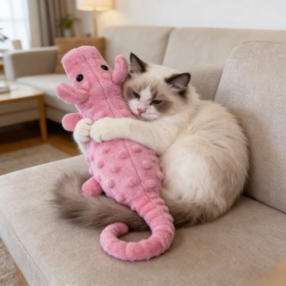 KOYPTL Dog Chew Toy Pig Shaped,Cloth Durable Pet Squeaky Toy for Oral Care Soothing Play Supplies,Gift for Cat Dog Lovers Family Easter Basket Stuffers Birthday Presents Suitable for All Breeds Pink