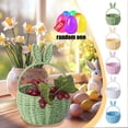 thumbnail image 1 of KOYPTL Easter Bunnys Ears Woven Storage Basket 10In,Eggs Flower Basket Handwoven Snacks Holder for Bedroom Home Organization,Gift for Easter Egg,Toddlers Party Treats,Filling with Party Favors, 1 of 9