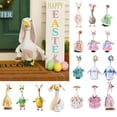 thumbnail image 1 of KOYPTL Porch Goose Outfits for 23 inch Cement & Plastic Goose Statue, Cute Bunny Egg Easte Themed Lawn Porch Goose Clothing for Patio Garden Yard Lawn Easter Decorations Outdoor, L, 1 of 10