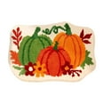 thumbnail image 1 of KOYPTL Fall Pumpkin Bathroom Rug For Home Decor,Soft Bath Mat Water Absorbent Non-Slip And Washable,Autumn Harvest Decorations For Thanksgiving Indoor Outdoor Porch Front Door Halloween Decor 16*24In, 1 of 4