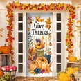 thumbnail image 1 of KOYPTL Fall Thanksgiving Door Cover Decorations,Autumn Maple Leaves Photo Backdrop Welcome Fall Door Banner And Pumpkin for front door Farmhouse Autumn Harvest Festival Decorations and Supplies 35*78, 1 of 6