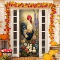 thumbnail image 1 of KOYPTL Fall Thanksgiving Door Cover Decorations,Autumn Maple Leaves Photo Backdrop Welcome Fall Door Banner and Turkey for front door Farmhouse Autumn Harvest Festival Decorations and Supplies 35*78, 1 of 6