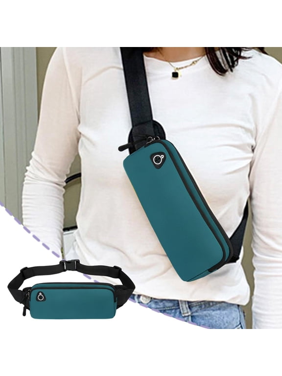 Fanny Packs for Men and Women Waterproof Sports Waist Pack Bag for Travel Hiking Running Hands-free Green