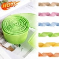 thumbnail image 1 of KOYPTL Flax Easter Ribbons for Wreath 16 Yards,Easter Solid Textured Burlap Edge Wrapped Ribbon Bows for Easter Spring Holiday Gift Wrapping Home Party Decorations DIY Bows Tree Crafts Supplies Green, 1 of 7