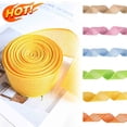 thumbnail image 1 of KOYPTL Flax Easter Ribbons for Wreath 16 Yards,Easter Solid Textured Burlap Edge Wrapped Ribbon Bows for Easter Spring Holiday Gift Wrapping Home Party Decorations DIY Bows Tree Crafts Supplies Gold, 1 of 7