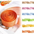 thumbnail image 1 of KOYPTL Flax Easter Ribbons for Wreath 16 Yards,Easter Solid Textured Burlap Edge Wrapped Ribbon Bows for Easter Spring Holiday Gift Wrapping Home Party Decorations DIY Bow Tree Crafts Supplies Orange, 1 of 7