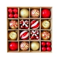 thumbnail image 1 of KOYPTL Gold and Red Christmas Balls Ornaments 16 Pcs Christmas Tree Ornaments Set Assorted Shatterproof Xmas Hanging Ornaments Christmas Decorations for Xmas Tree Holiday Party Wedding Home Decor, 1 of 5