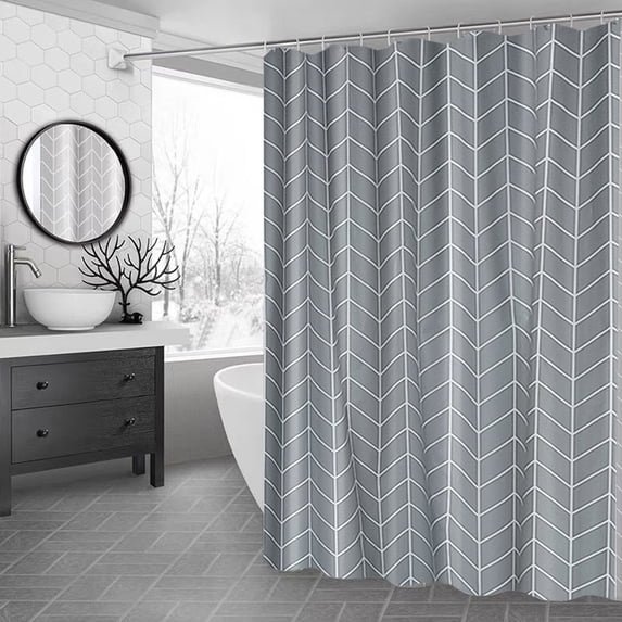 KOYPTL Grid Plastic Shower Curtain Liner,47x71 Inch No Hooks Required,Thin Lightweight Waterproof Bathroom Shower Showroom Inner Curtain with Rustproof Metal Grommet Holes