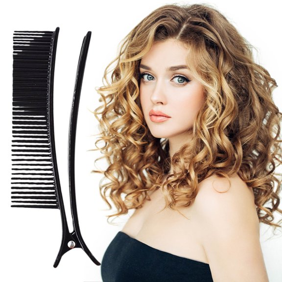 KOYPTL Hair Sectioning Clips with Teeth,Wide Tooth Alligator Hair Clips,Non Slip Salon Hair Accessories for Hair Coloring Cutting Styling Section Separation