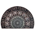 thumbnail image 1 of KOYPTL Half Round Doormat Floor Mat Bohemian-Style,Bathroom Rugs Non-Slip Backing for Garage Laundry Kitchen,Bathroom Runner Rug Household Absorbent Carpet Runner for Entryway Front Door 19.6"x31.4", 1 of 5