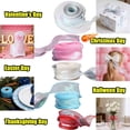 thumbnail image 1 of KOYPTL Iridescent Organza Ribbon 30ft,Sheer Wired Shimmer Chiffon Ribbons Sparkly Fishtail Yarn Ribbons for Gift Wrapping Floral Bouquet Wedding Cake Costume DIY Bows Easter Christmas Decoration Blue, 1 of 7