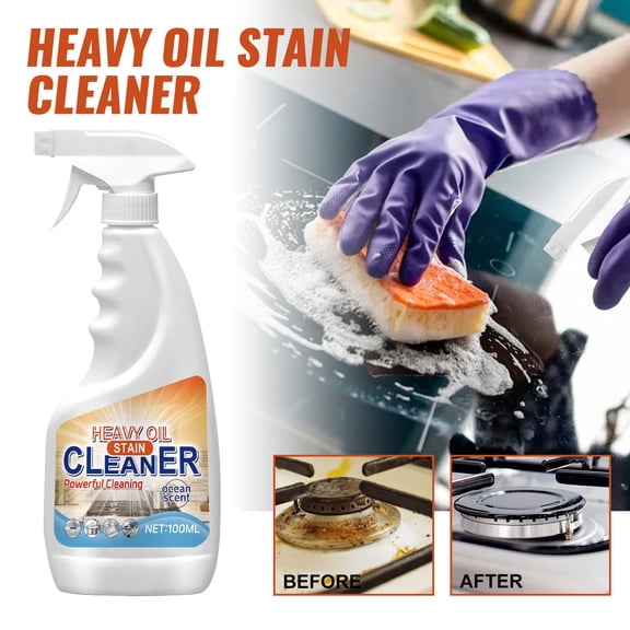 KOYPTL Kitchen Heavy Duty Degreaser Spray,100ml Formula for Stovetops,Hoods and Ovens,Dissolves Stubborn Grease and Oil Stains,Powerful Cleaning