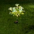 thumbnail image 1 of KOYPTL LED Christmas Ground Plug Lights Simulation Flower Shaped,Solar Waterproof Pathway String Lights Outdoor for Christmas Decorations Holiday Party Backyard Sidewalk Garden Patio Cafe Ornament, 1 of 6